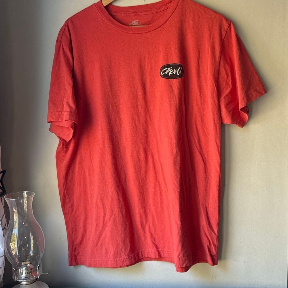 O’Neill men’s short sleeve‎ T shirt size XL red black surf beach vacation